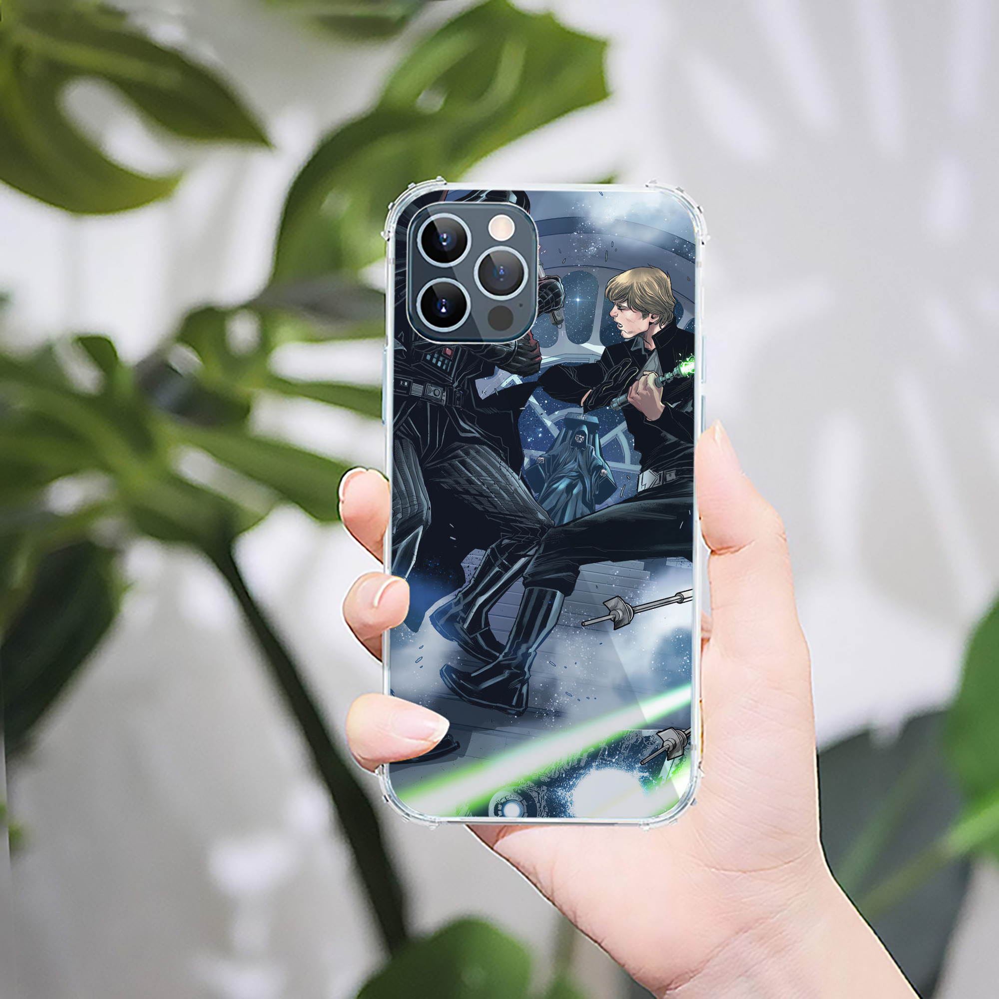 （画像用） スター・ウォーズ Star Wars 【iPhone 12シリーズ対応】透明スマホケース（クリアソフトケース）